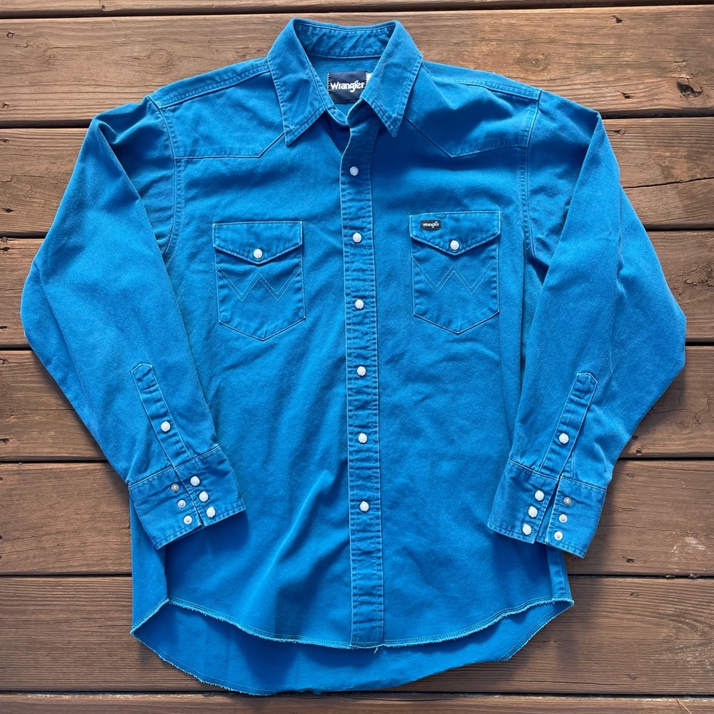 Vintage Wrangler Brushpopper Shirt Pearl Snaps
